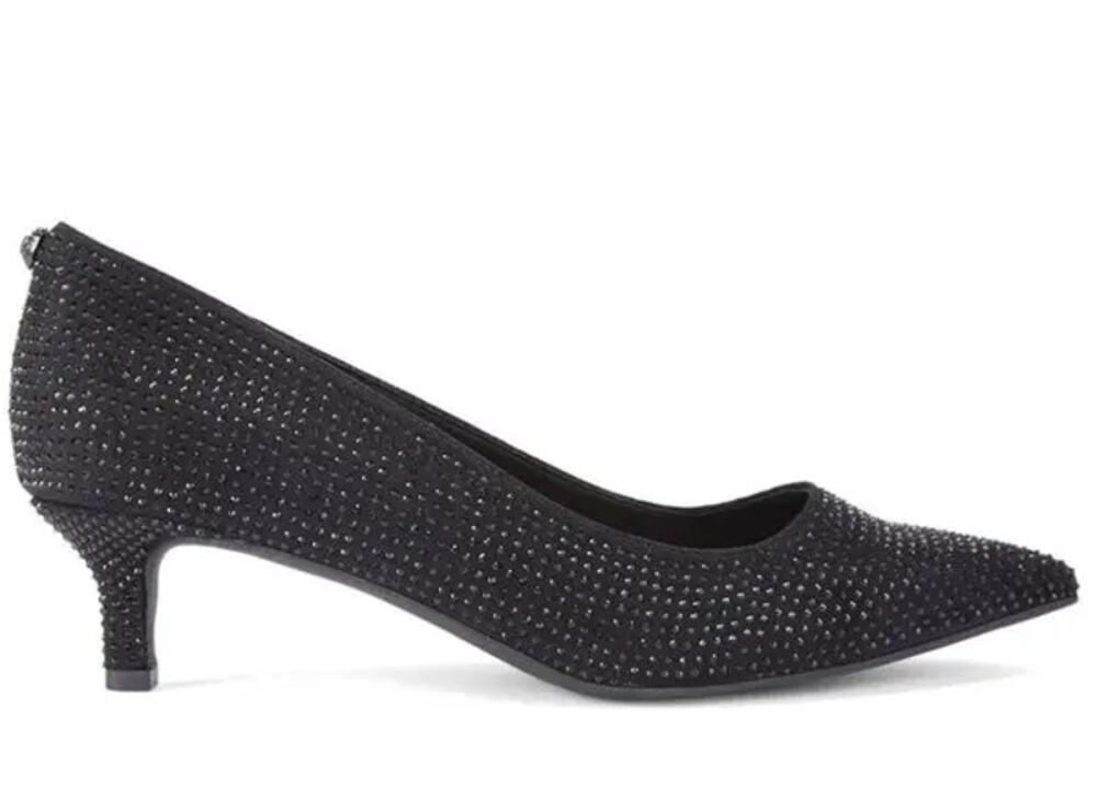 Kurt Geiger London 45mm Kensington Crystal-Embellished Pointy Pumps Black EU 38